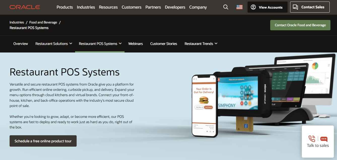 Oracle restaurant erp