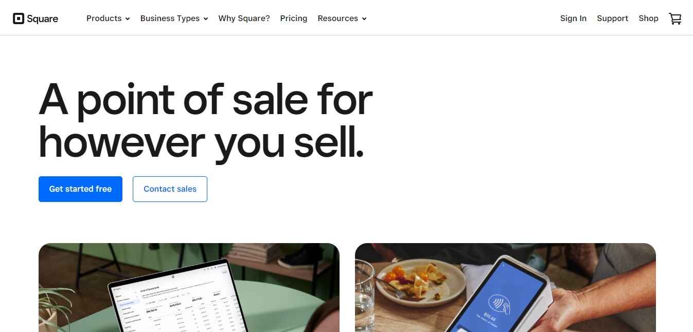 Square restaurant erp