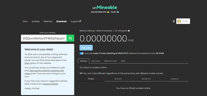 Step of Dogecoin Mining