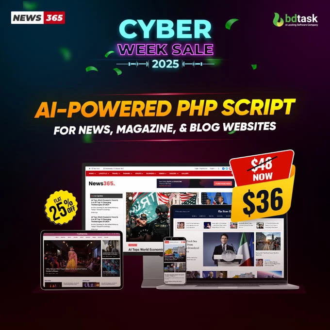 News365 – AI-Powered PHP Newspaper Script