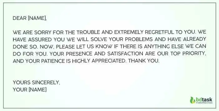 say sorry to the people